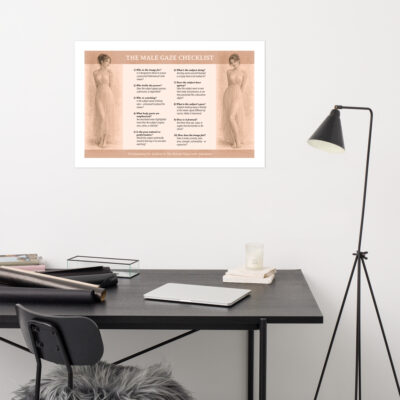 The Male Gaze Checklist Poster (24"x36")